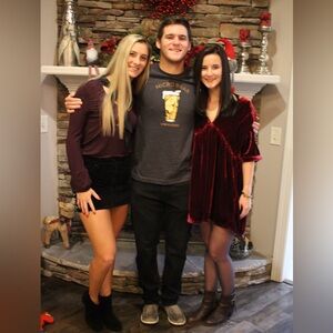 Free People Red Velvet Dress